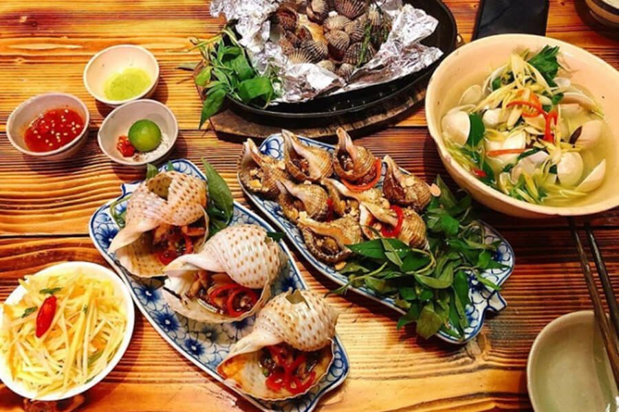 Street food culture in ha long city halong bay viet nam
