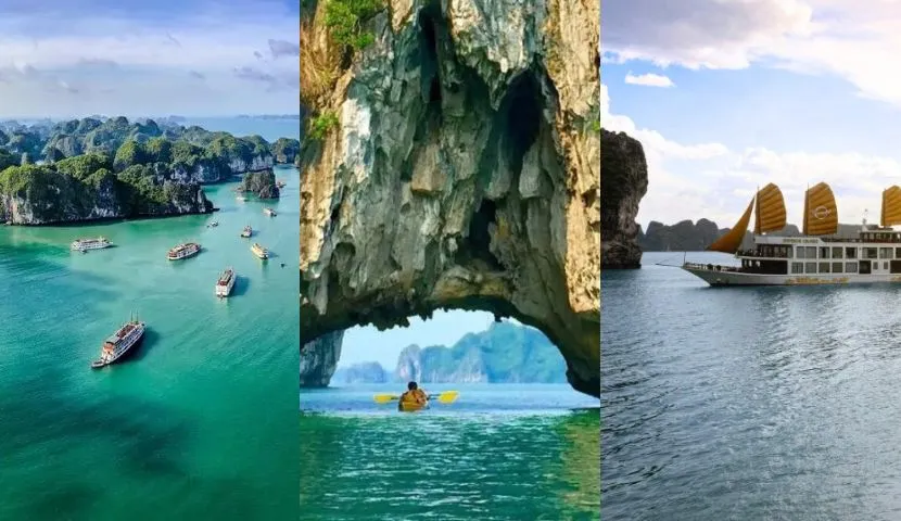 Comparison of ha long bay with bai tu halong viet nam